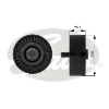 GATES T38027 Diğer Diğer Donanım & Parçalar - PONTIAC TRANS SPORT (UM06) uyumlu
