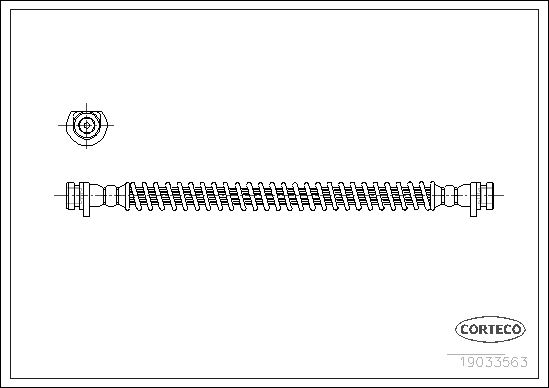 CORTECO 19033563 Fren Sistemleri Fren Hortumları - LAND ROVER DISCOVERY II (L318) uyumlu