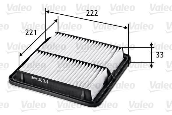 VALEO 585334 Motor Hava Filtresi - SUBARU IMPREZA Sedan (GE, GV) uyumlu