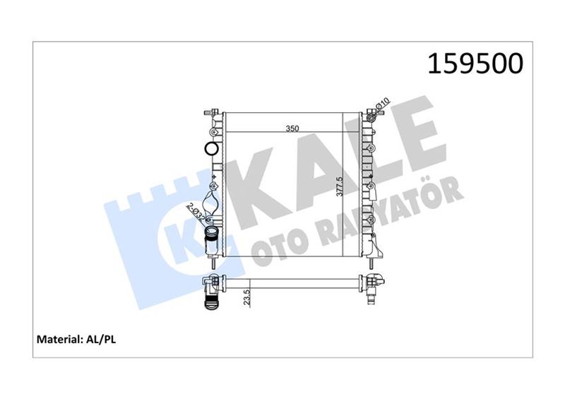 Su Radyatörü - KALE OTO RADYATÖR - 0544442AL Ürün Görseli