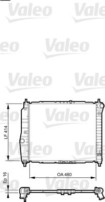 VALEO 735157 Soğutma Sistemi Su Soğutucu & Parçaları - DAEWOO KALOS (KLAS) uyumlu
