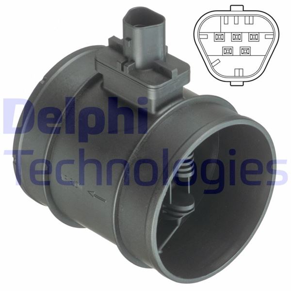 DELPHI AF10410-12B1 Motor Hava Kütle Ölçer (MAF Sensörü) - SAAB 9-5 (YS3G) uyumlu