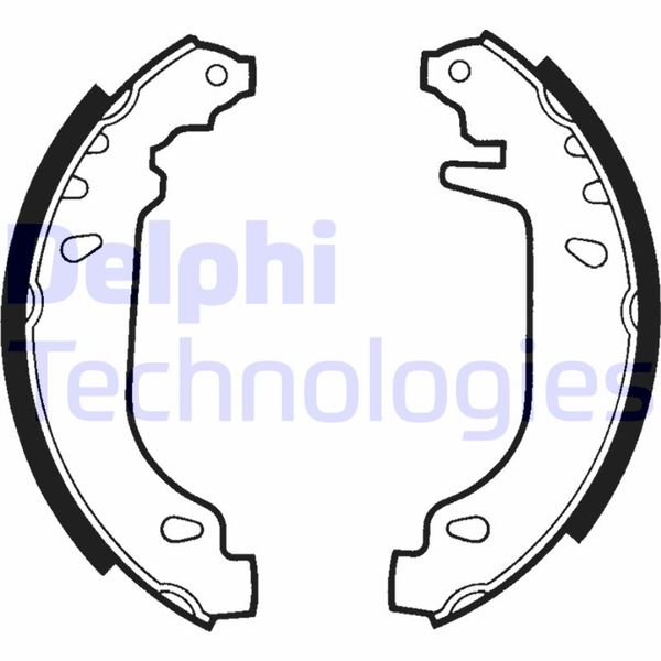 DELPHI LS1404 Fren Sistemleri Fren Pabucu - RENAULT SUPER 5 (B/C40_) uyumlu