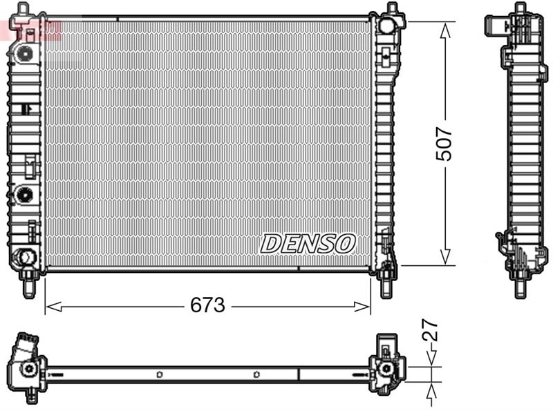 DENSO DRM20008 Soğutma Sistemi Su Soğutucu & Parçaları - OPEL ANTARA A (L07) uyumlu