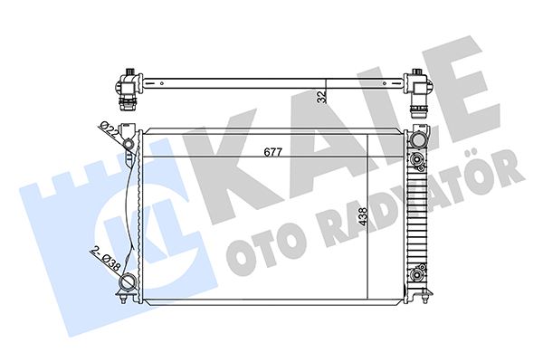 KALE OTO RADYATÖR 367800 Soğutma Sistemi Su Soğutucu & Parçaları - AUDI A6 C6 (4F2) uyumlu
