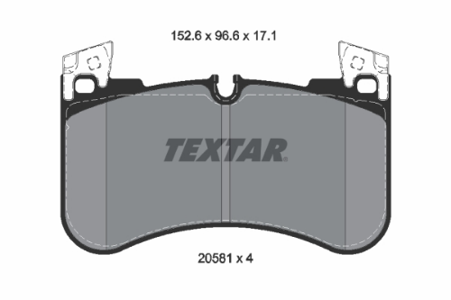 TEXTAR 2058101 Fren Sistemleri Fren Balatası - LAND ROVER RANGE ROVER IV (L405) uyumlu