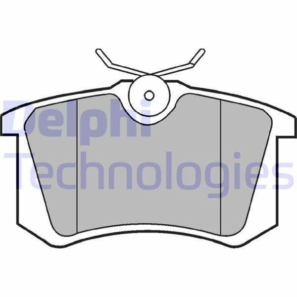 DELPHI LP2255 Fren Sistemleri Fren Balatası - VW GOLF II (19E, 1G1) uyumlu