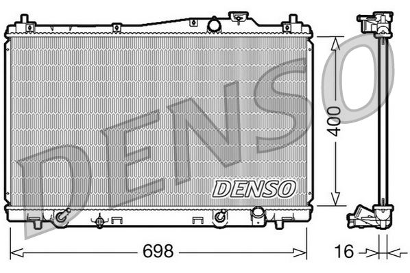 DENSO DRM40017 Soğutma Sistemi Su Soğutucu & Parçaları - HONDA STREAM (RN) uyumlu
