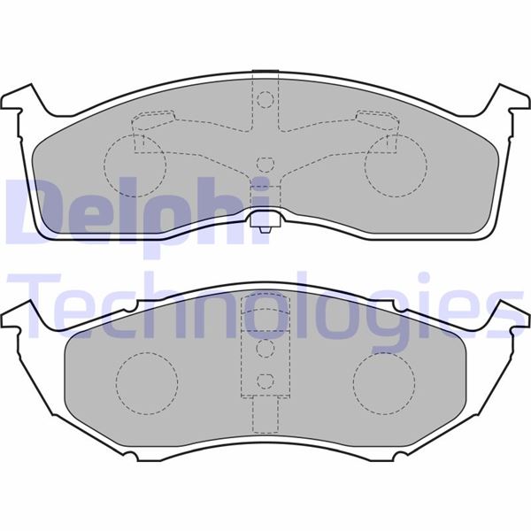 DELPHI LP1531 Fren Sistemleri Fren Balatası - CHRYSLER VOYAGER II (ES) uyumlu