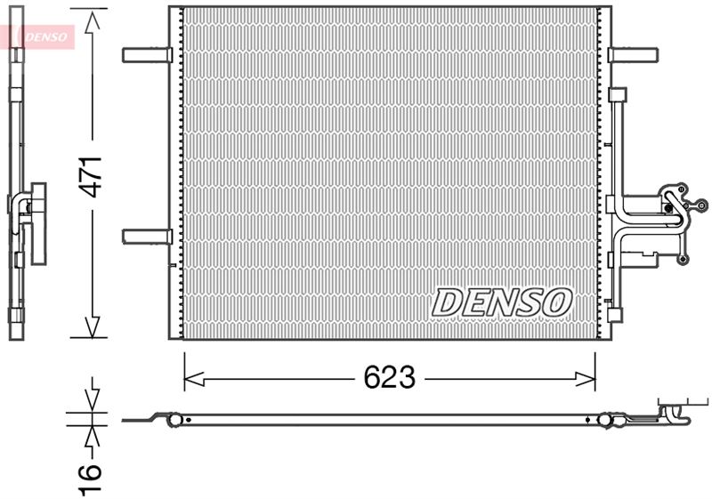 DENSO DCN33010 İklimlendirme Sistemi Klima Radyatörü - VOLVO V60 I (155) uyumlu