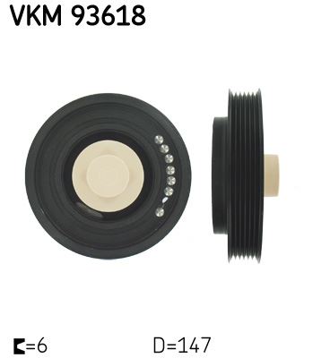 SKF VKM 93618 Motor Kayış Kasnağı - RENAULT MASTER II Minibüs/Otobüs (JD) uyumlu