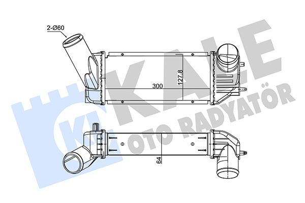 KALE OTO RADYATÖR 352490 Motor Turbo Radyatörü - CITROËN XSARA (N1) uyumlu