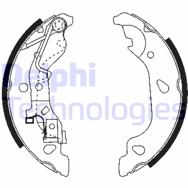 DELPHI LS1859 Fren Sistemleri Fren Pabucu - FIAT PUNTO (188_) uyumlu