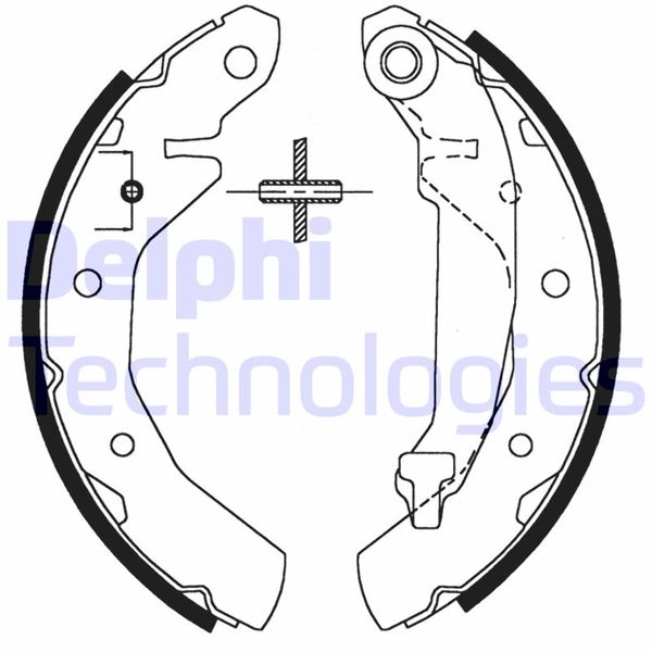 DELPHI LS1821 Fren Sistemleri Fren Pabucu - CHEVROLET MATIZ (M200, M250) uyumlu