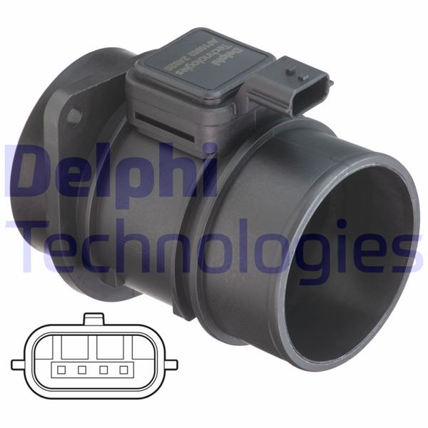 DELPHI AF10653-12B1 Motor Hava Kütle Ölçer (MAF Sensörü) - DACIA DUSTER (HS_) uyumlu