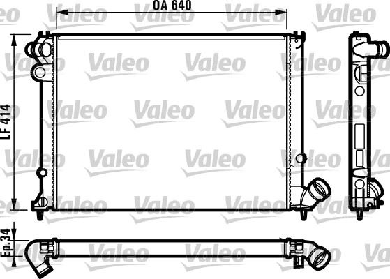 VALEO 731382 Soğutma Sistemi Su Soğutucu & Parçaları - PEUGEOT 406 Break (8E/F) uyumlu