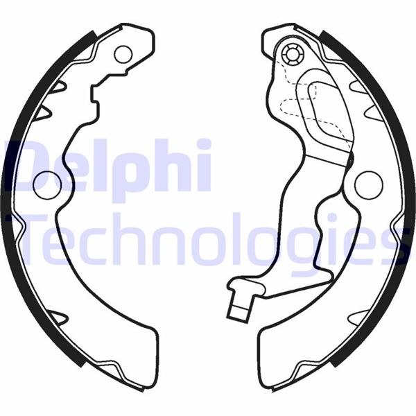 DELPHI LS2045 Fren Sistemleri Fren Pabucu - NISSAN PIXO (UA0) uyumlu
