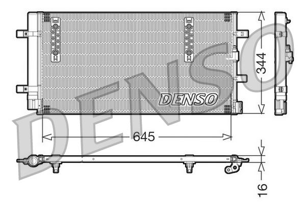DENSO DCN32060 İklimlendirme Sistemi Klima Radyatörü - AUDI A6 C7 (4G2, 4GC) uyumlu