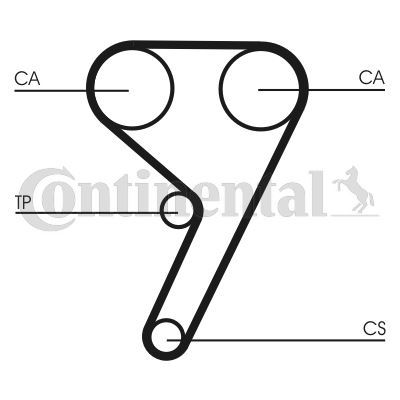 CONTINENTAL CTAM CT881WP5 Motor Triger Seti - FORD FIESTA IV (JA_, JB_) uyumlu