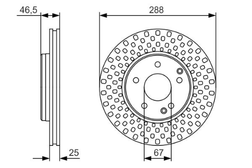 BOSCH 0 986 479 R69 Fren Sistemleri Fren Diski - MERCEDES-BENZ C-SERISI (W202) uyumlu