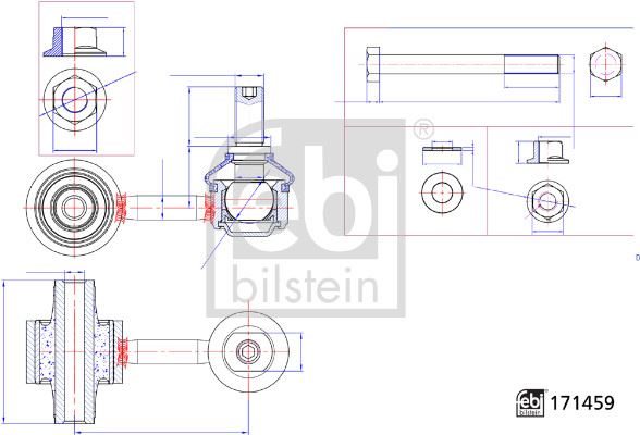 FEBI BILSTEIN 184868 Süspansiyon Sistemi Stabilizatör - HYUNDAI IONIQ (AE) uyumlu