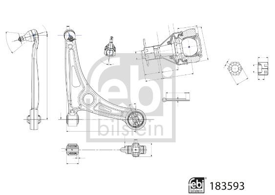 FEBI BILSTEIN 183593 Süspansiyon Sistemi Bugi Kolu - HYUNDAI IONIQ (AE) uyumlu