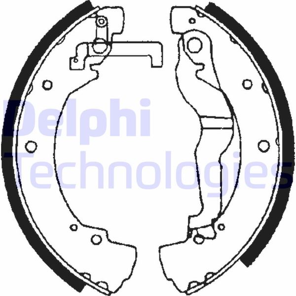 DELPHI LS1656 Fren Sistemleri Fren Pabucu - VW TRANSPORTER T4 Minibüs/Otobüs (70B, 70C, 7DB, 7DK, 70J, 70K, uyumlu