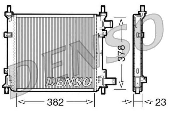 DENSO DRM10060 Soğutma Sistemi Su Soğutucu & Parçaları - FORD KA (RB_) uyumlu