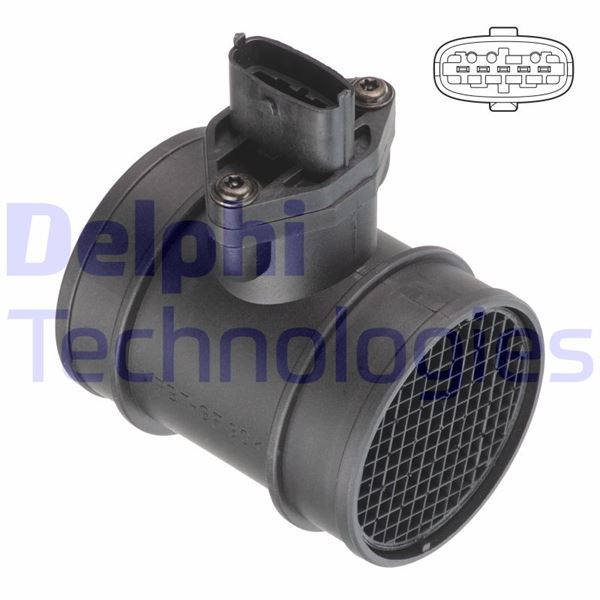 DELPHI AF10710-12B1 Motor Hava Kütle Ölçer (MAF Sensörü) - CHRYSLER VOYAGER IV (RG, RS) uyumlu