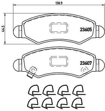 VALEO 670453 Fren Sistemleri Fren Balatası - OPEL AGILA A (H00) uyumlu
