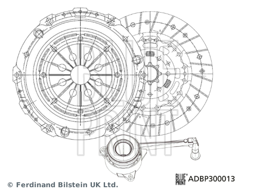 BLUE PRINT ADBP300013 Debriyaj Sistemi Debriyaj Seti - VW TRANSPORTER T5 Minibüs/Otobüs (7HB, 7HJ, 7EB, 7EJ) uyumlu