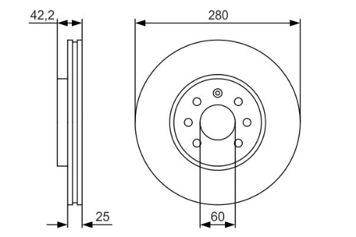 BOSCH 0 986 479 S55 Fren Sistemleri Fren Diski - OPEL ASTRA H Station wagon (A04) uyumlu
