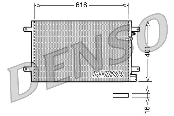 DENSO DCN02006 İklimlendirme Sistemi Klima Radyatörü - AUDI A6 C6 (4F2) uyumlu
