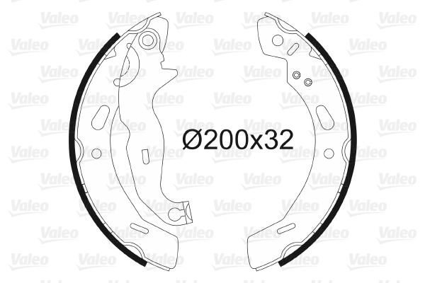 VALEO 564139 Fren Sistemleri Fren Pabucu - FORD FIESTA VI (CB1, CCN) uyumlu