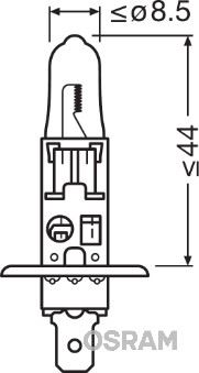 ams-OSRAM 64155-01B Farlar & Aydınlatma Ampuller - MERCEDES-BENZ ACTROS MP2 / MP3 uyumlu