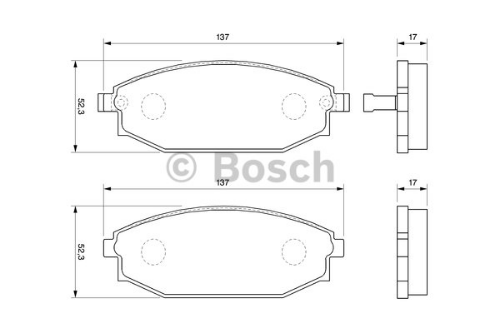 BOSCH 0 986 424 727 Fren Sistemleri Fren Balatası - HYUNDAI SONATA IV (EF) uyumlu