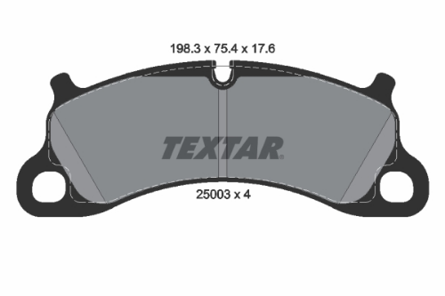 TEXTAR 2500301 Fren Sistemleri Fren Balatası - PORSCHE 911 (991) uyumlu