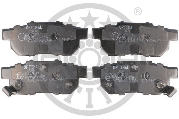 OPTIMAL BP-12060 Fren Sistemleri Fren Balatası - HONDA CRX III (EH, EG) uyumlu