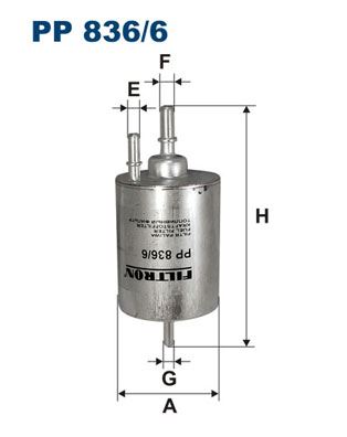 FILTRON PP 836/6 Yakıt Sistemi Yakıt Filtresi - AUDI R8 (422, 423) uyumlu