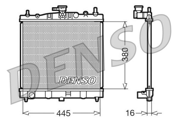 DENSO DRM46002 Soğutma Sistemi Su Soğutucu & Parçaları - RENAULT MODUS / GRAND MODUS (F/JP0_) uyumlu