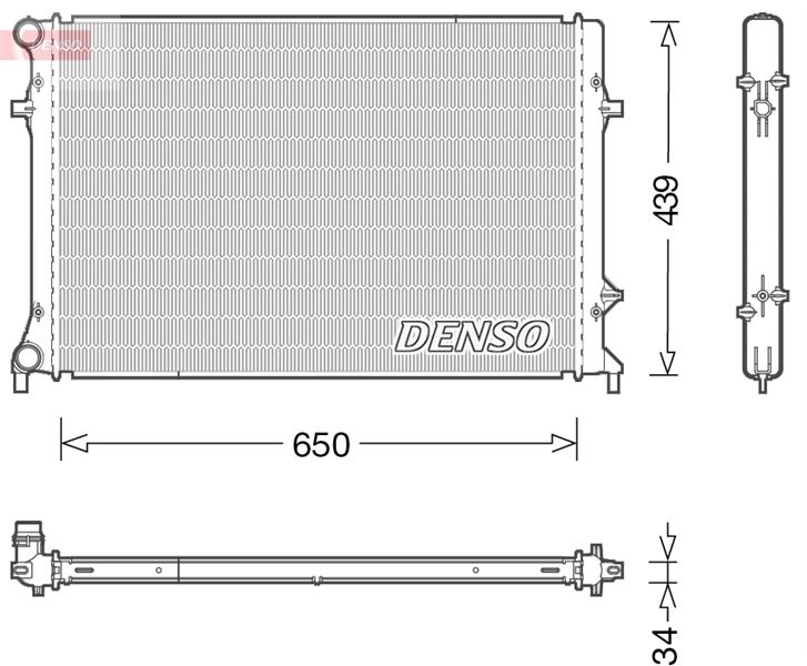 DENSO DRM32042 Soğutma Sistemi Su Soğutucu & Parçaları - SKODA SUPERB II (3T4) uyumlu