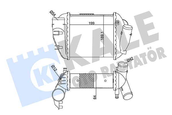 KALE OTO RADYATÖR 352390 Motor Turbo Radyatörü - AUDI A4 B6 (8E2) uyumlu