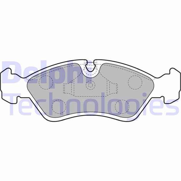 DELPHI LP585 Fren Sistemleri Fren Balatası - OPEL KADETT E Hatchback (T85) uyumlu