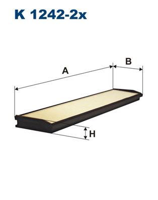 FILTRON K 1242-2x İklimlendirme Sistemi Polen Filtresi - MERCEDES-BENZ E-SERISI (W124) uyumlu