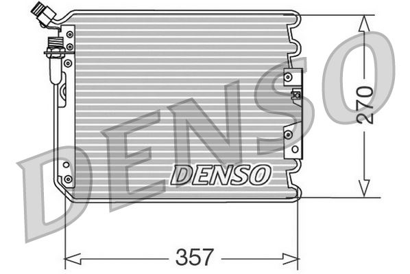 DENSO DCN28001 İklimlendirme Sistemi Klima Radyatörü - PORSCHE 911 Cabrio (964) uyumlu