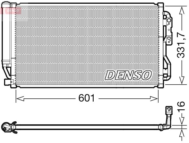 DENSO DCN05035 İklimlendirme Sistemi Klima Radyatörü - BMW 4 Coupe (F32, F82) uyumlu