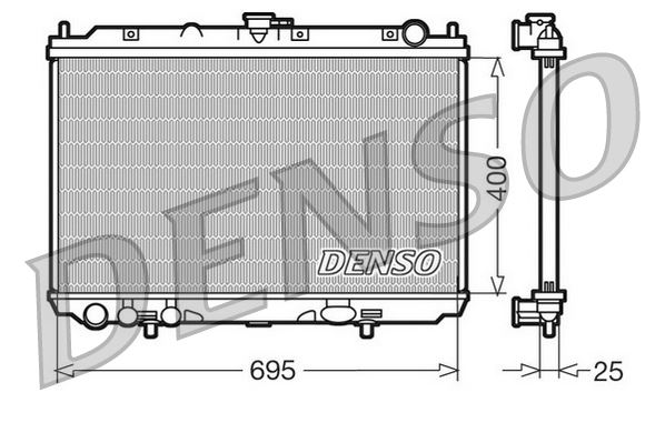 DENSO DRM46016 Soğutma Sistemi Su Soğutucu & Parçaları - NISSAN ALMERA TINO (V10) uyumlu