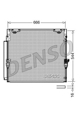 DENSO DCN50036 İklimlendirme Sistemi Klima Radyatörü - TOYOTA LAND CRUISER 200 (_J2_) uyumlu
