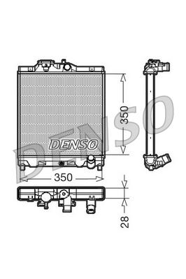 DENSO DRM40004 Soğutma Sistemi Su Soğutucu & Parçaları - HONDA CRX II (ED, EE) uyumlu