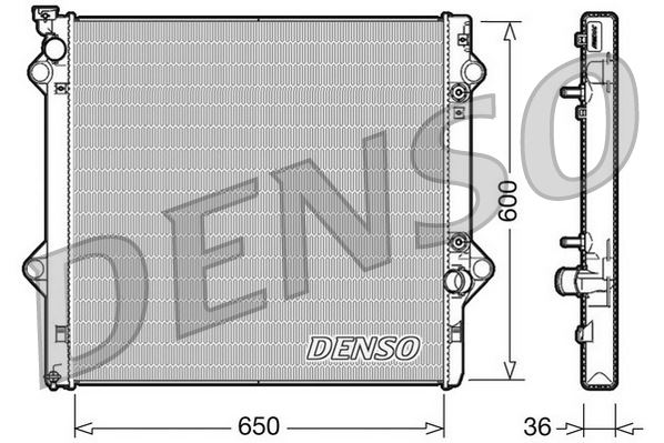 DENSO DRM50049 Soğutma Sistemi Su Soğutucu & Parçaları - TOYOTA LAND CRUISER PRADO (_J12_) uyumlu